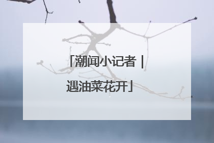 潮闻小记者｜遇油菜花开