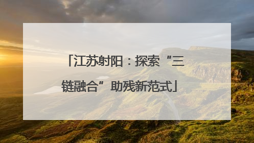 江苏射阳：探索“三链融合”助残新范式