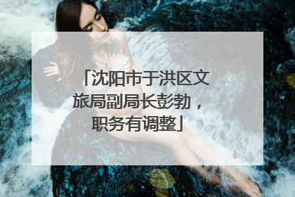 沈阳市于洪区文旅局副局长彭勃，职务有调整