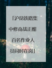 沪昆铁路集中修奋战正酣 百名作业人员同时在岗