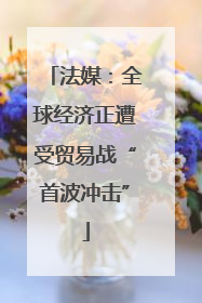 法媒：全球经济正遭受贸易战“首波冲击”
