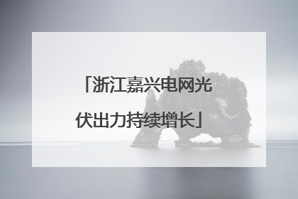 浙江嘉兴电网光伏出力持续增长