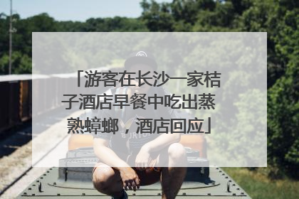 游客在长沙一家桔子酒店早餐中吃出蒸熟蟑螂，酒店回应