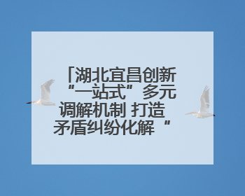 湖北宜昌创新“一站式”多元调解机制 打造矛盾纠纷化解“终点站”