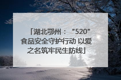 湖北鄂州：“520”食品安全守护行动 以爱之名筑牢民生防线