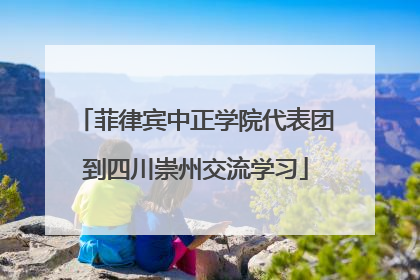 菲律宾中正学院代表团到四川崇州交流学习