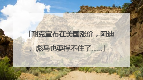 耐克宣布在美国涨价，阿迪、彪马也要撑不住了……