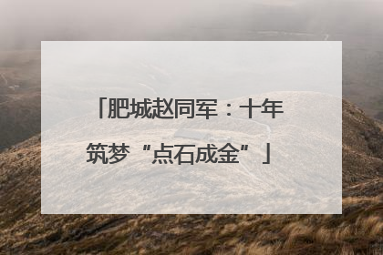 肥城赵同军：十年筑梦“点石成金”