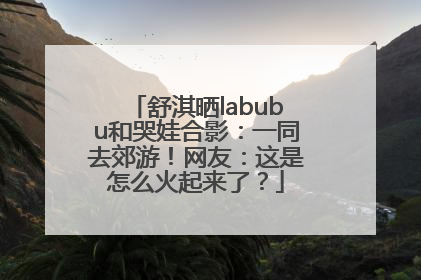 舒淇晒labubu和哭娃合影：一同去郊游！网友：这是怎么火起来了？
