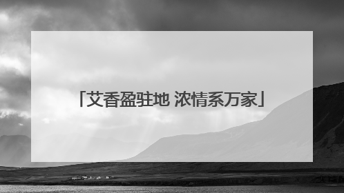 艾香盈驻地 浓情系万家