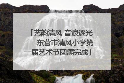 艺韵清风 音浪逐光——东营市清风小学第一届艺术节圆满完成