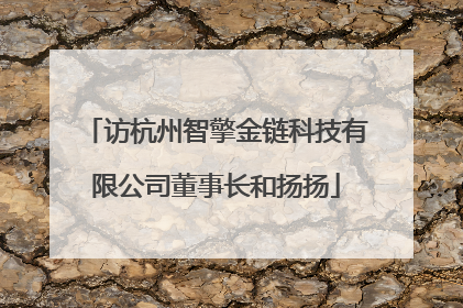 访杭州智擎金链科技有限公司董事长和扬扬