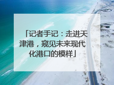 记者手记：走进天津港，窥见未来现代化港口的模样