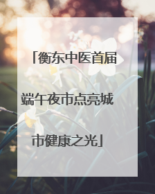 衡东中医首届端午夜市点亮城市健康之光