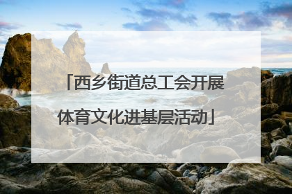 西乡街道总工会开展体育文化进基层活动
