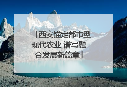 西安锚定都市型现代农业 谱写融合发展新篇章