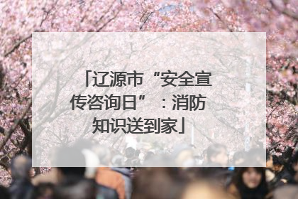 辽源市“安全宣传咨询日”：消防知识送到家