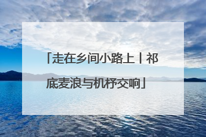 走在乡间小路上丨祁底麦浪与机杼交响