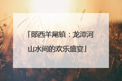 郧西羊尾镇：龙潭河山水间的欢乐盛宴