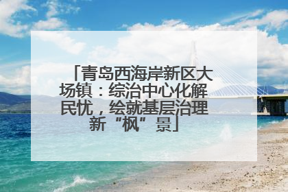 青岛西海岸新区大场镇：综治中心化解民忧，绘就基层治理新“枫”景