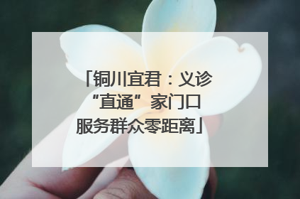 铜川宜君：义诊“直通”家门口 服务群众零距离