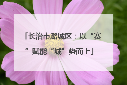 长治市潞城区：以“赛”赋能“城”势而上