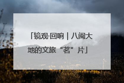 镜观·回响｜八闽大地的文旅“茗”片