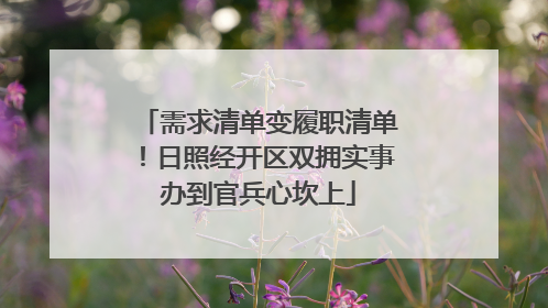 需求清单变履职清单！日照经开区双拥实事办到官兵心坎上