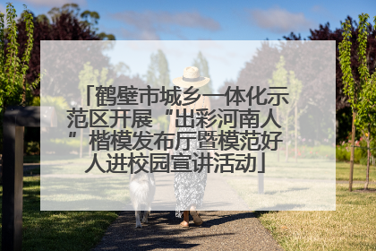 鹤壁市城乡一体化示范区开展“出彩河南人”楷模发布厅暨模范好人进校园宣讲活动