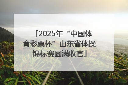 2025年“中国体育彩票杯”山东省体操锦标赛圆满收官