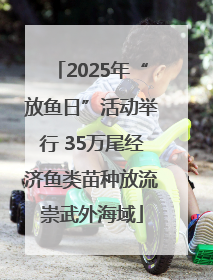 2025年“放鱼日”活动举行 35万尾经济鱼类苗种放流崇武外海域