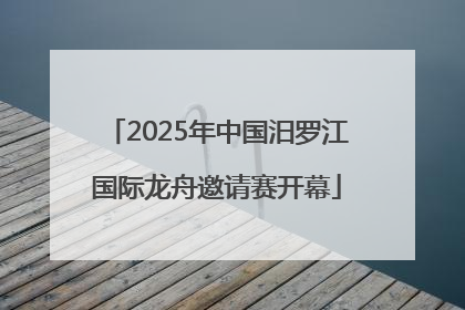 2025年中国汨罗江国际龙舟邀请赛开幕