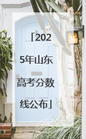 2025年山东高考分数线公布