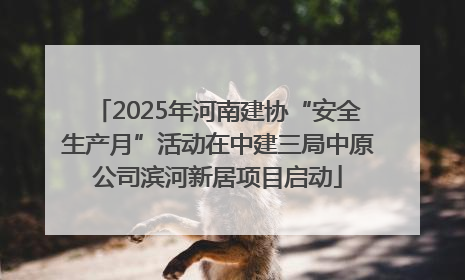 2025年河南建协“安全生产月”活动在中建三局中原公司滨河新居项目启动