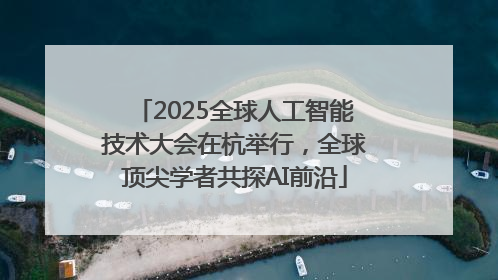 2025全球人工智能技术大会在杭举行，全球顶尖学者共探AI前沿
