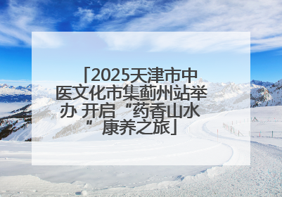 2025天津市中医文化市集蓟州站举办 开启“药香山水”康养之旅