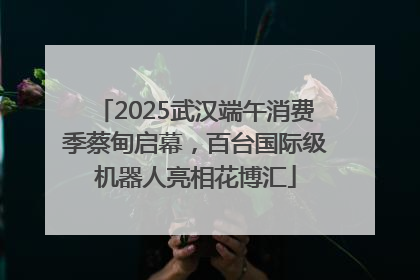2025武汉端午消费季蔡甸启幕，百台国际级机器人亮相花博汇