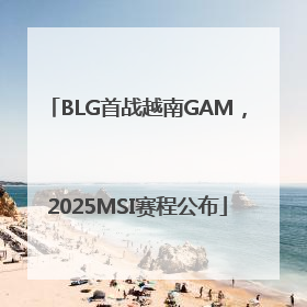 BLG首战越南GAM，2025MSI赛程公布