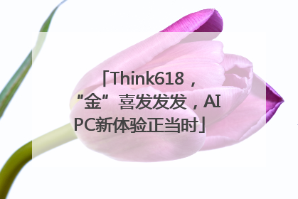 Think618，“金”喜发发发，AIPC新体验正当时